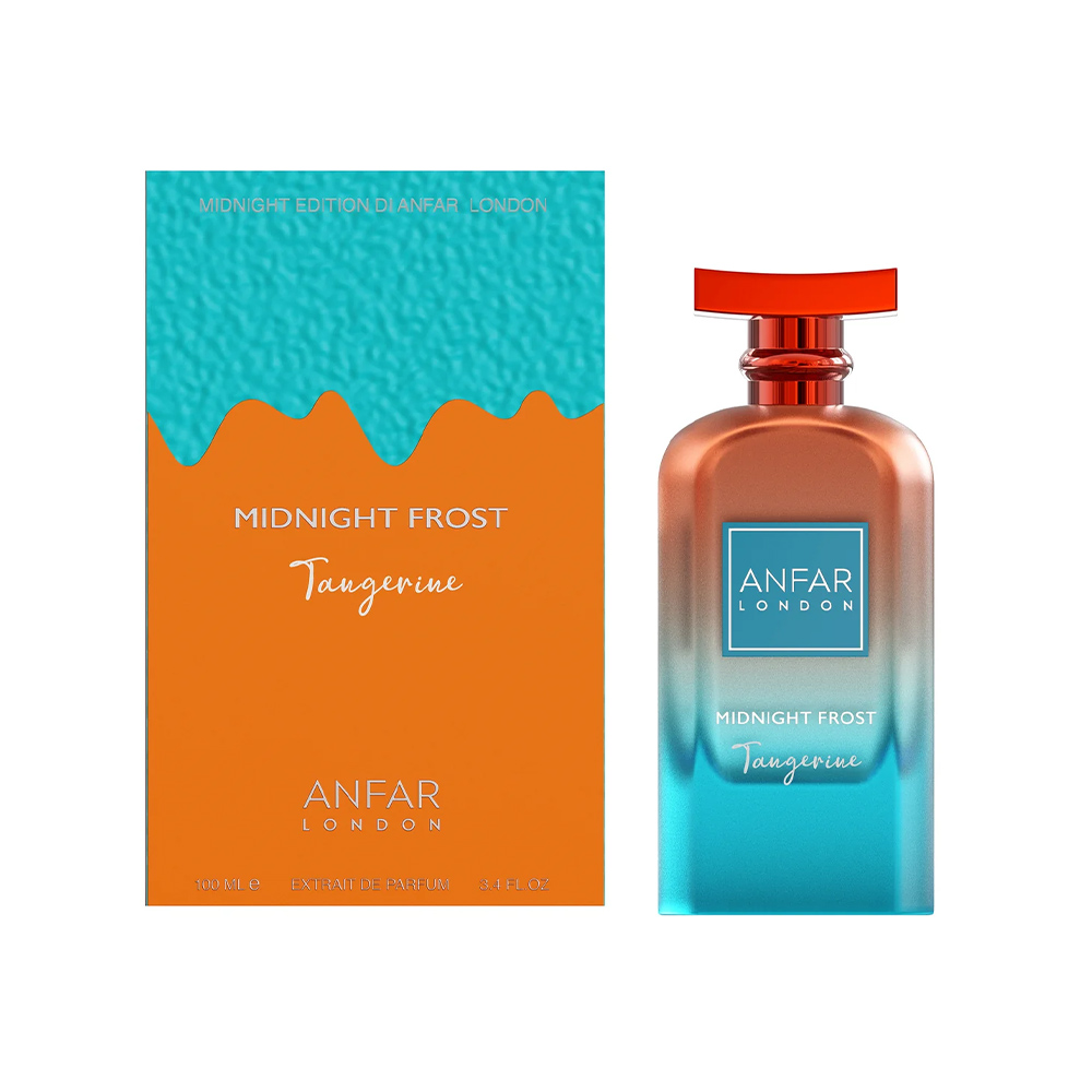 Anfar London Midnight Frost Tangerine view 3